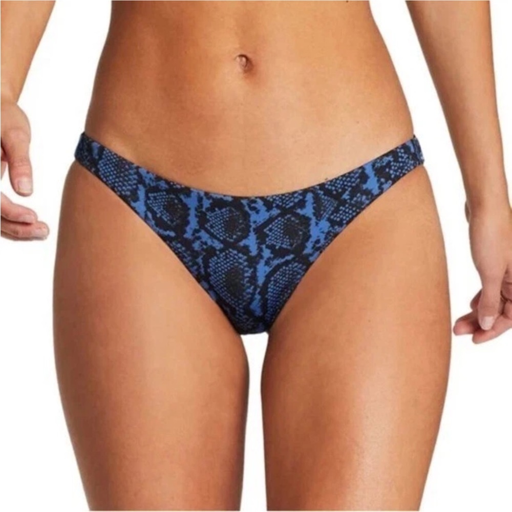 Vitamin A Vinca Snake-Print Luciana Bikini Bottoms